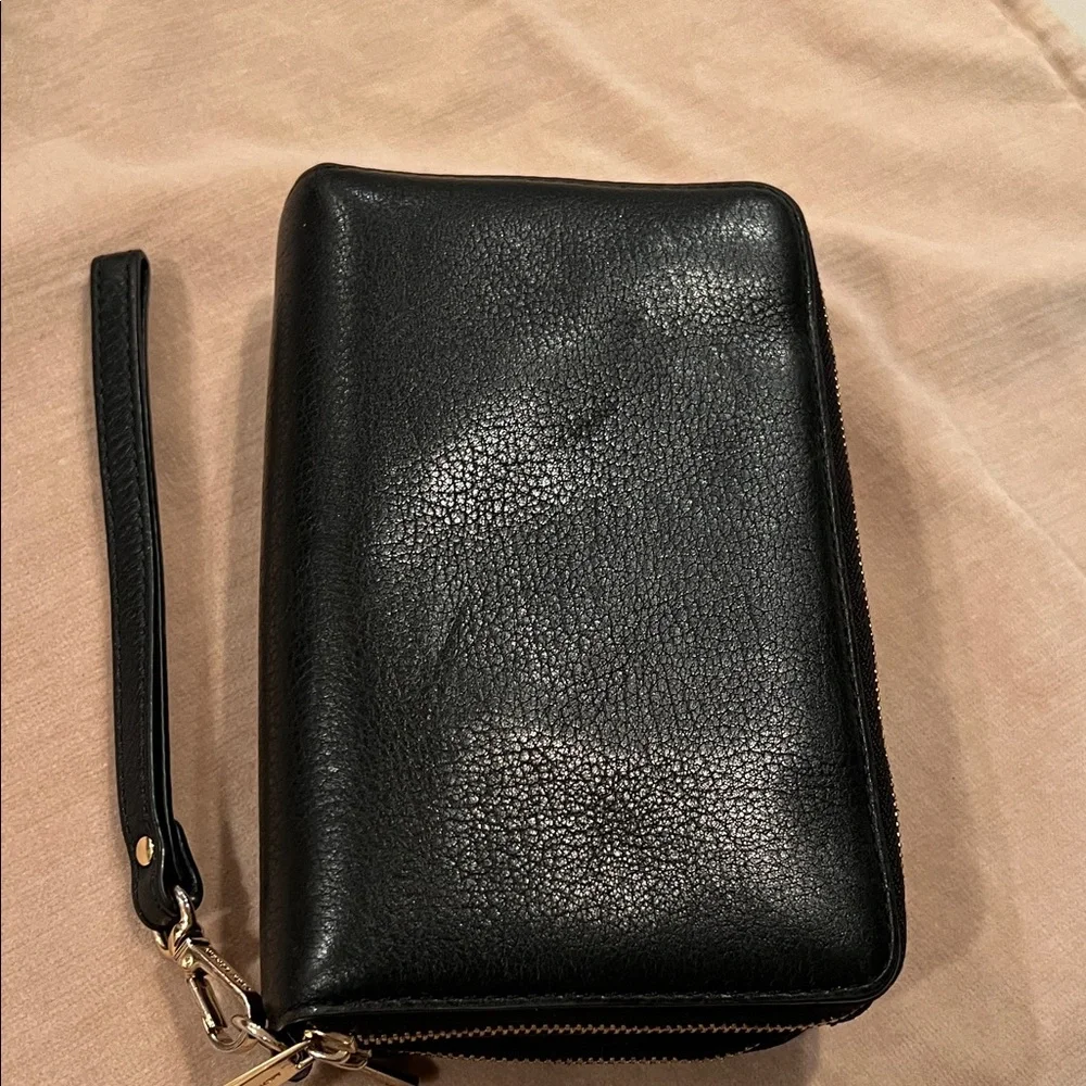 Michael Kors Black Leather Wristlet - Picture 5 of 16